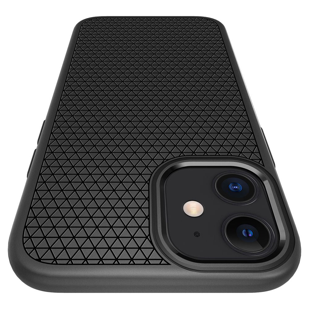 Capa para Apple iPhone 12 / 12 Pro, Spigen, Liquid Air, Preta ACS01701
