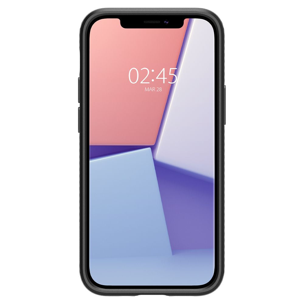 Capa para Apple iPhone 12 / 12 Pro, Spigen, Liquid Air, Preta ACS01701