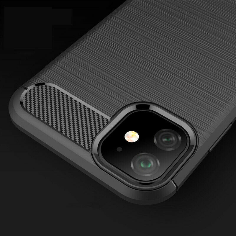 Capa para Apple iPhone 12 / 12 Pro, Techsuit, Carbono, Preta