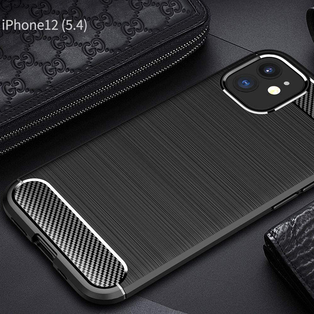 Capa para Apple iPhone 12 mini, Techsuit, Carbono, Preta