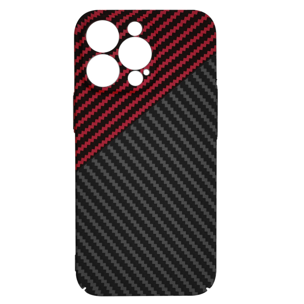 Capa para Apple iPhone 13 Pro, Techsuit, Carbonite FiberShell, Preto Vermelho