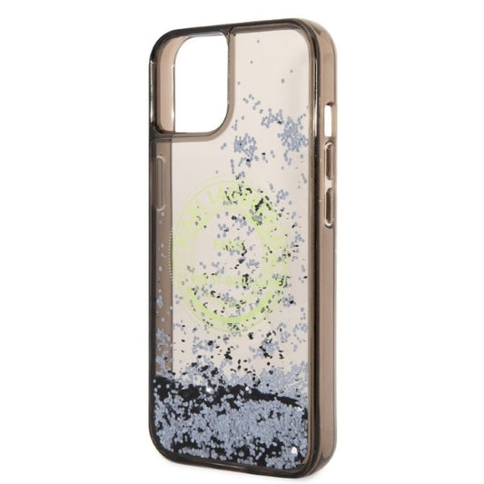 Capa para Apple iPhone 14, Karl Lagerfeld, Liquid Glitter RSG, Preta