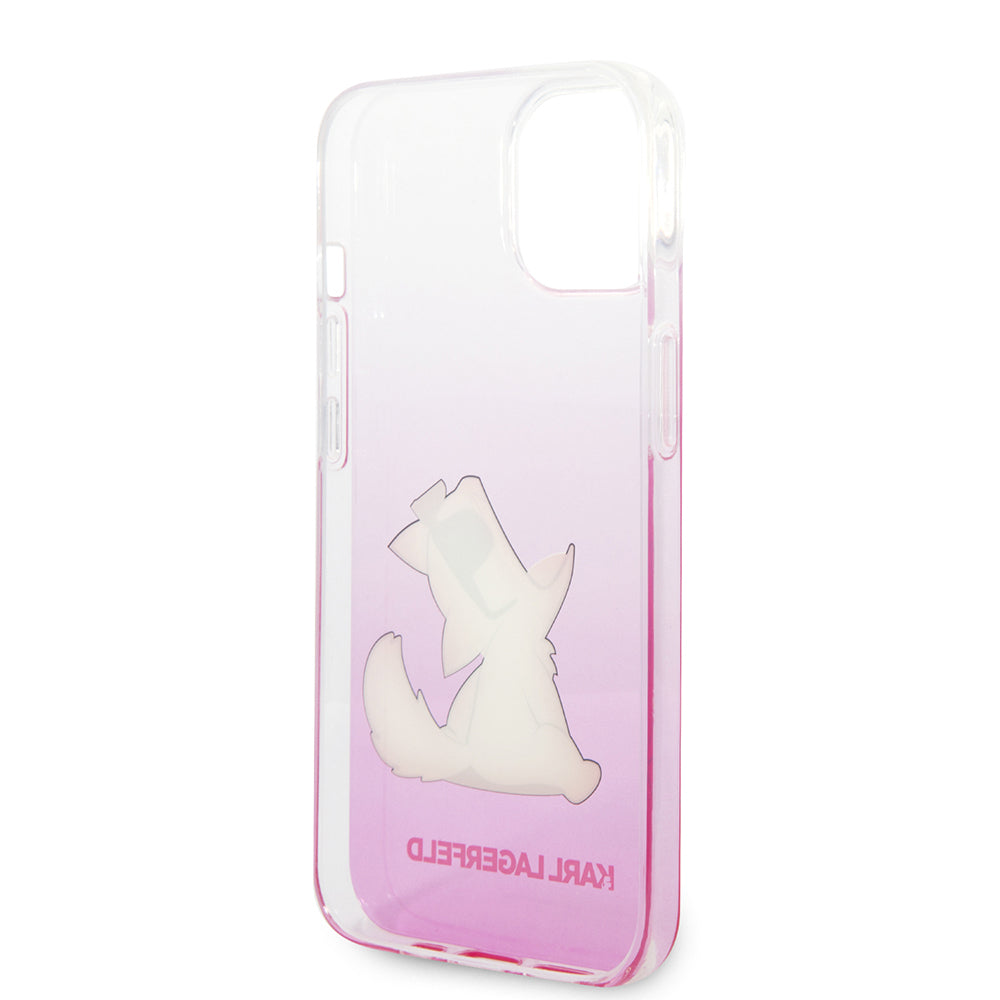 Capa para Apple iPhone 14 Plus, Karl Lagerfeld, Choupette Fun, Rosa