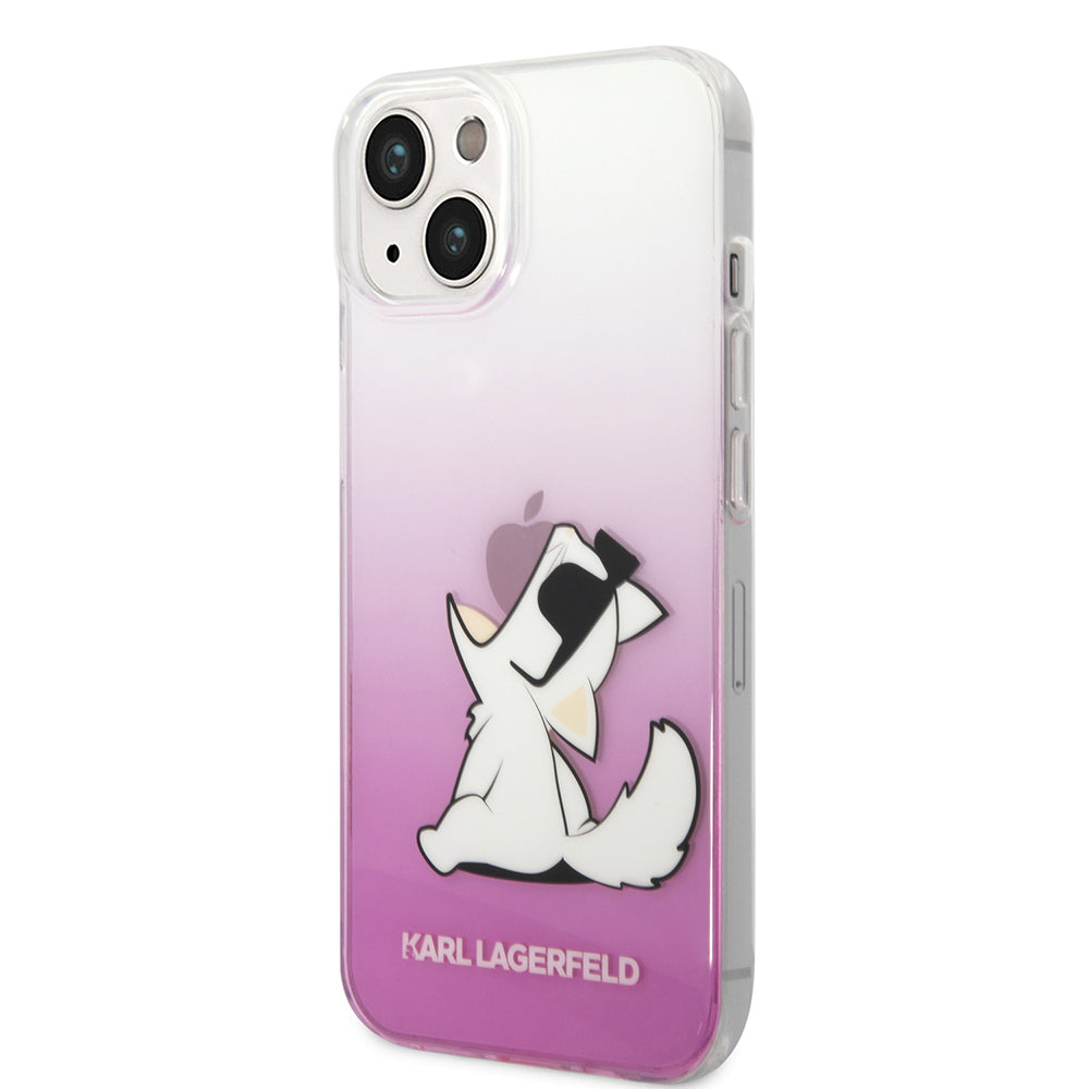 Capa para Apple iPhone 14 Plus, Karl Lagerfeld, Choupette Fun, Rosa