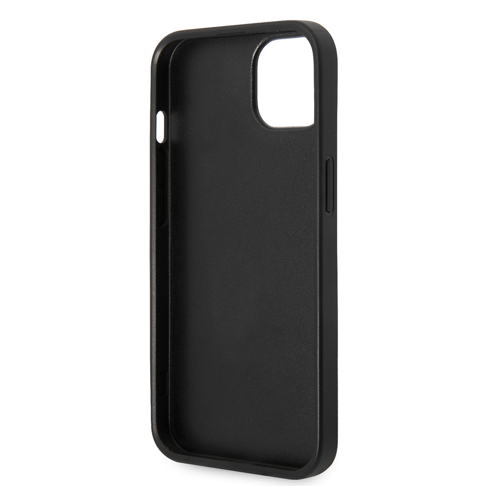 Capa para Apple iPhone 14 Plus, Karl Lagerfeld, Saffiano Karl's Head, Prateada