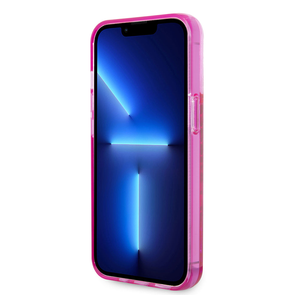 Capa para Apple iPhone 14 Pro, Karl Lagerfeld, Liquid Glitter KL Logo, Rosa