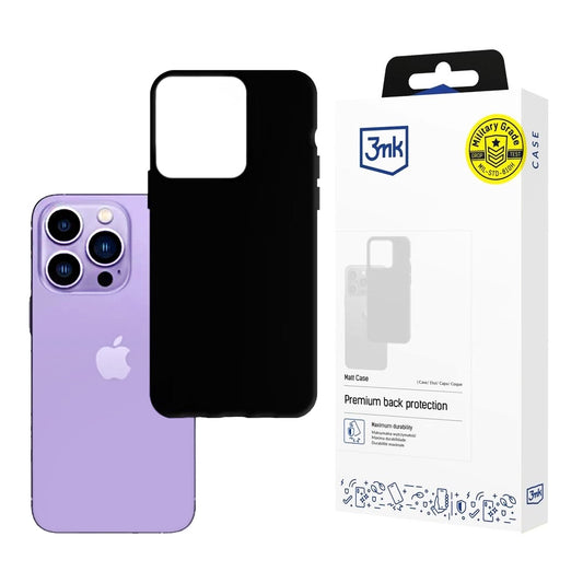 Capa para Apple iPhone 14 Pro Max, 3MK, Preta Fosca