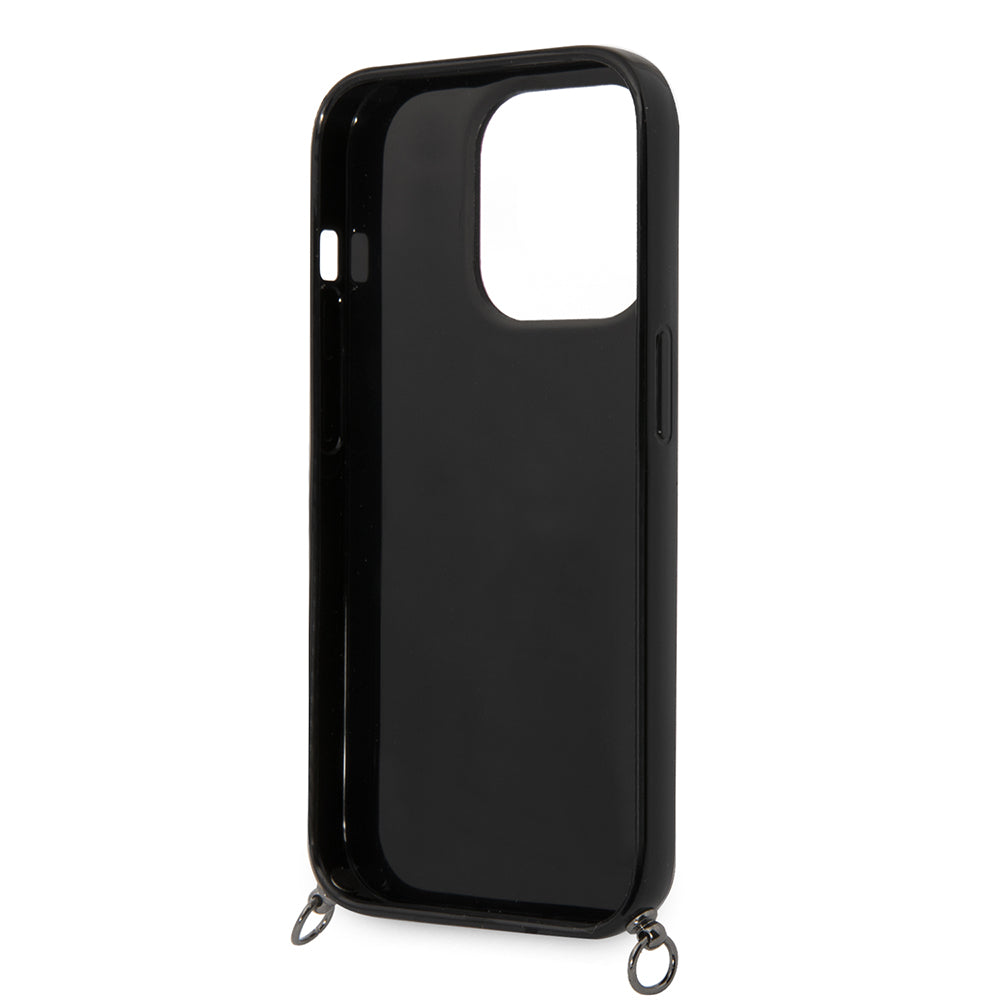 Capa para Apple iPhone 14 Pro Max, Karl Lagerfeld, Color Stripes with Strap, Rosa