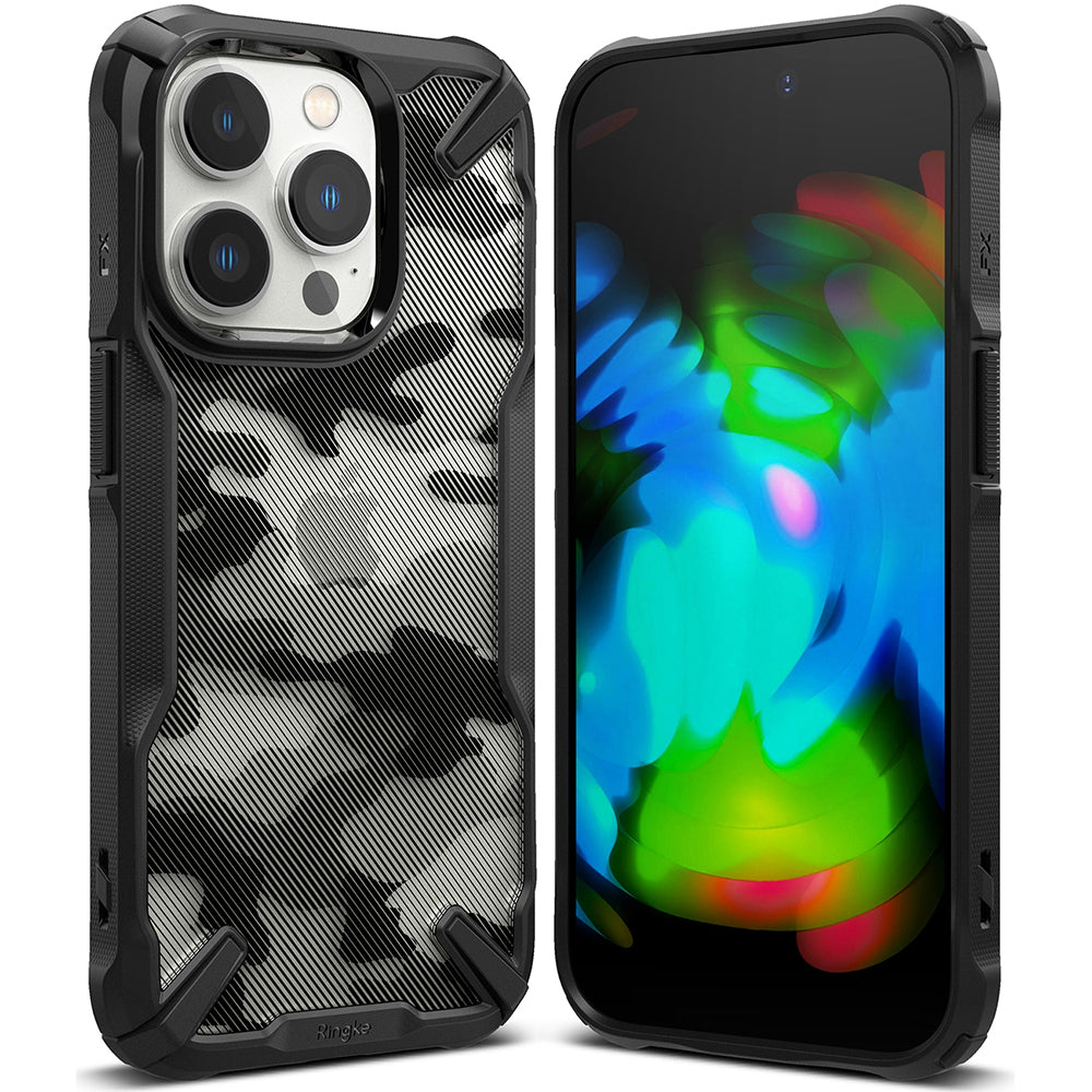 Capa para Apple iPhone 14 Pro, Ringke, Fusion X Design, Camuflagem