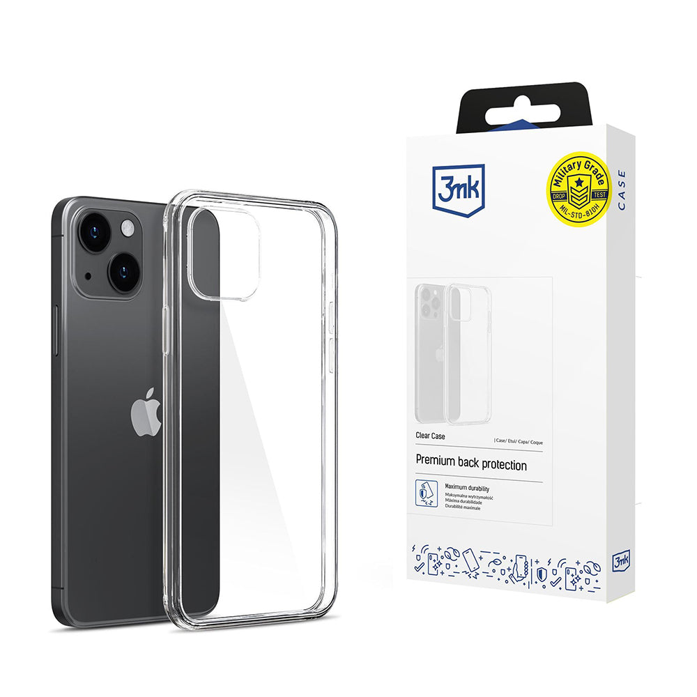 Capa para Apple iPhone 15, 3MK, Clear, Transparente
