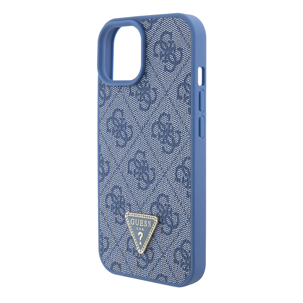 Capa para Apple iPhone 15, Guess, Crossbody 4G Metal Logo, Azul