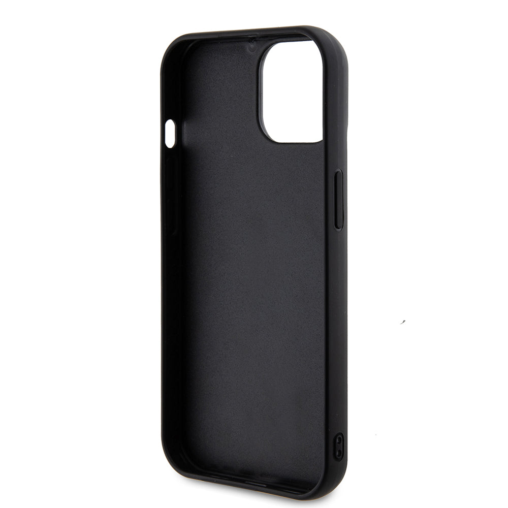 Capa para Apple iPhone 15, Guess, Sequin Script Metal, Preta