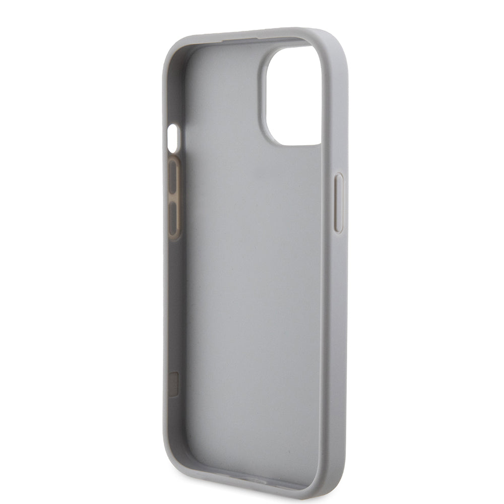 Capa para Apple iPhone 15, Guess, Strass Metal Logo, Prateada