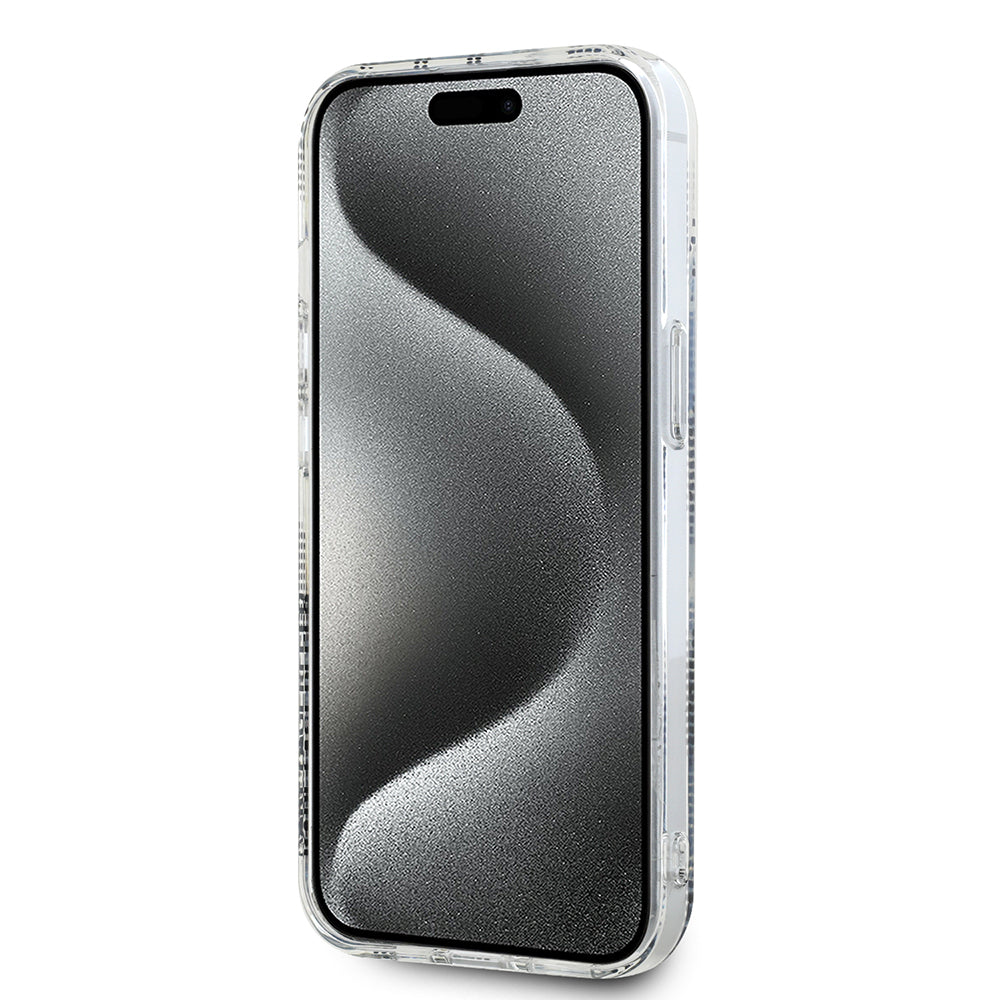 Capa para Apple iPhone 15, Karl Lagerfeld, IML Electroplated Choupette Head, Transparente