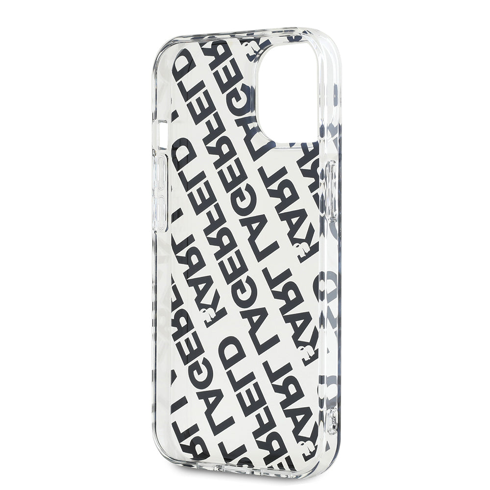 Capa para Apple iPhone 15, Karl Lagerfeld, IML Luxury Gold Fullover Logo, Dourada