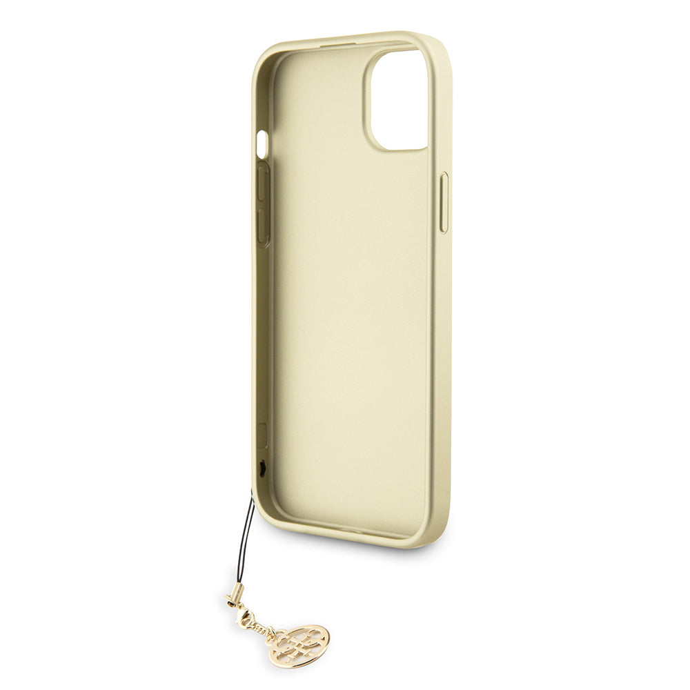 Capa para Apple iPhone 15 Plus, Guess, 4G Charm, Cinzento