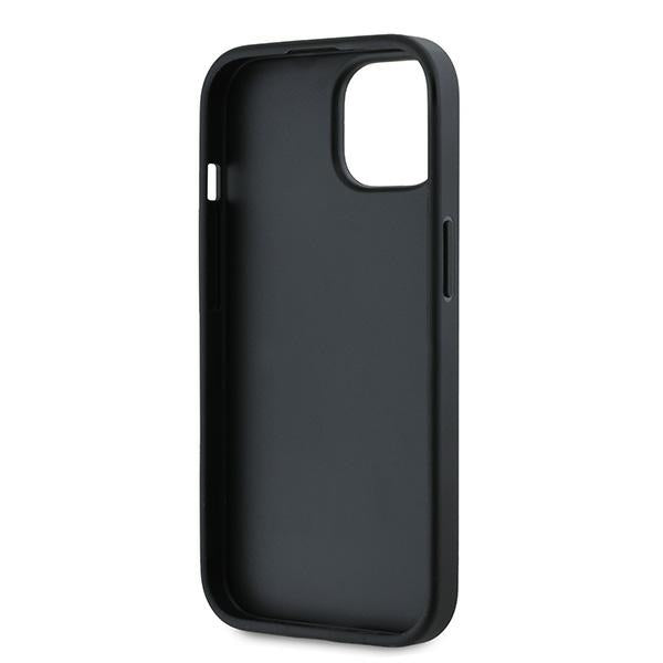 Capa para Apple iPhone 15 Plus, Karl Lagerfeld, Diagonal Quilted Script, Preta