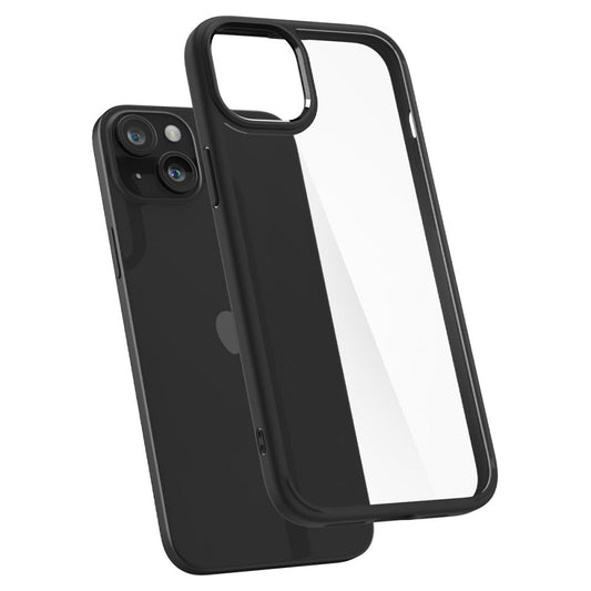 Capa para Apple iPhone 15 Plus, Spigen, Ultra Hybrid, Preta Fosca