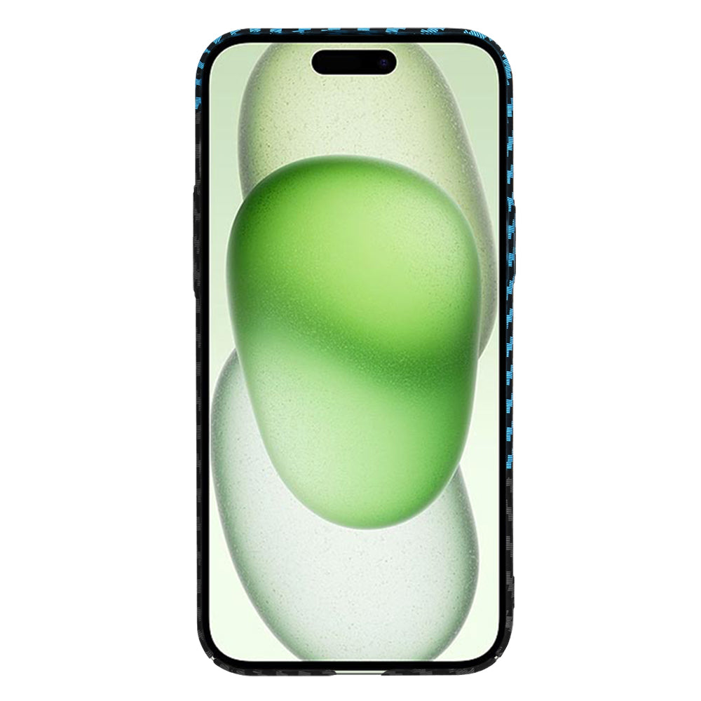 Capa para Apple iPhone 15 Plus, Techsuit, Carbonite FiberShell, Preto Azul