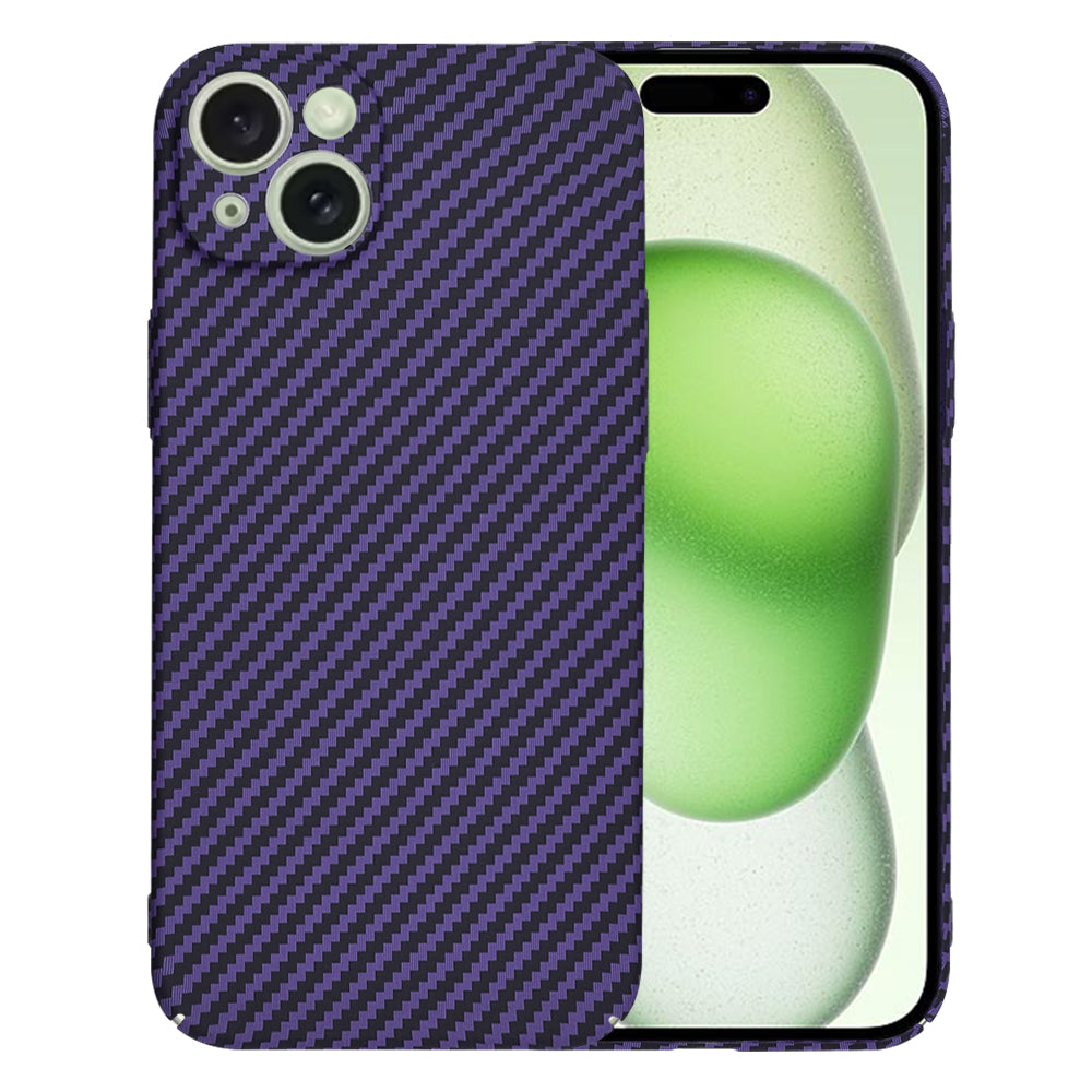 Capa para Apple iPhone 15 Plus, Techsuit, Carbonite FiberShell, Roxo