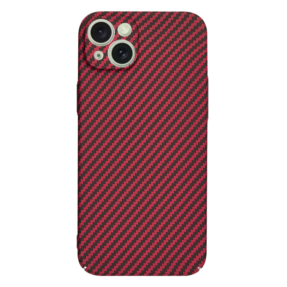 Capa para Apple iPhone 15 Plus, Techsuit, Carbonite FiberShell, Vermelha