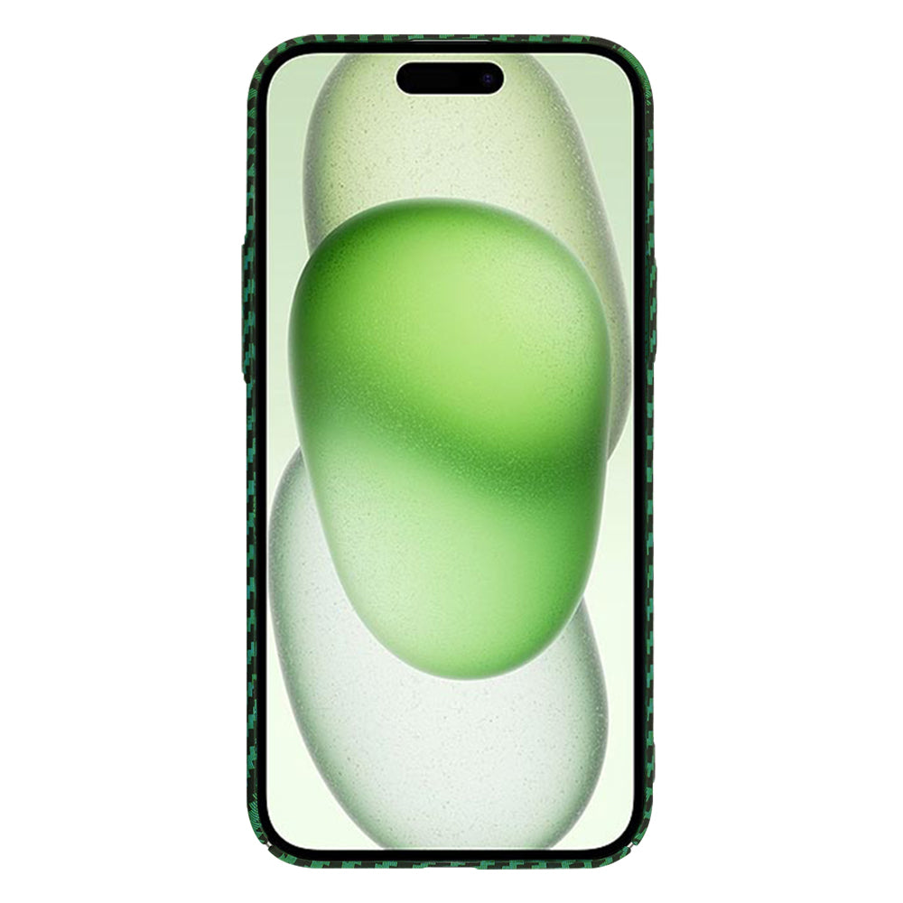 Capa para Apple iPhone 15 Plus, Techsuit, Carbonite FiberShell, Verde