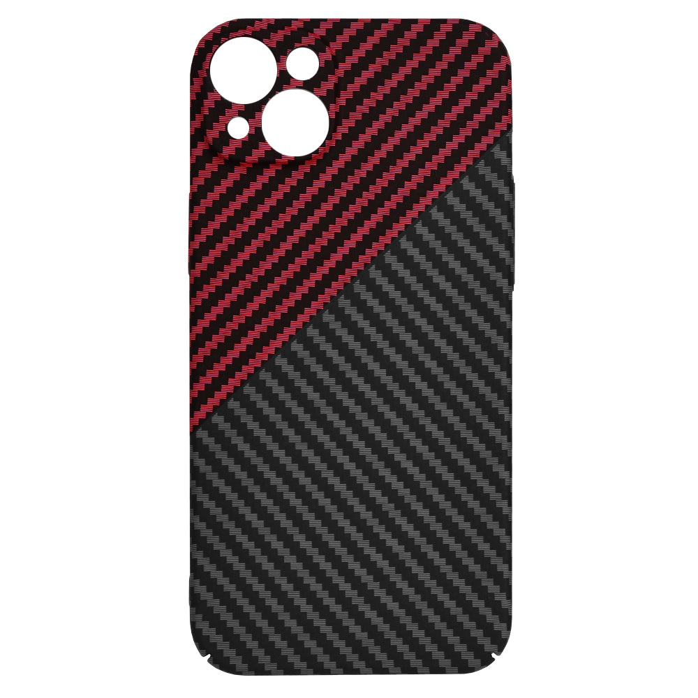Capa para Apple iPhone 15 Plus, Techsuit, Carbonite FiberShell, Preto Vermelho