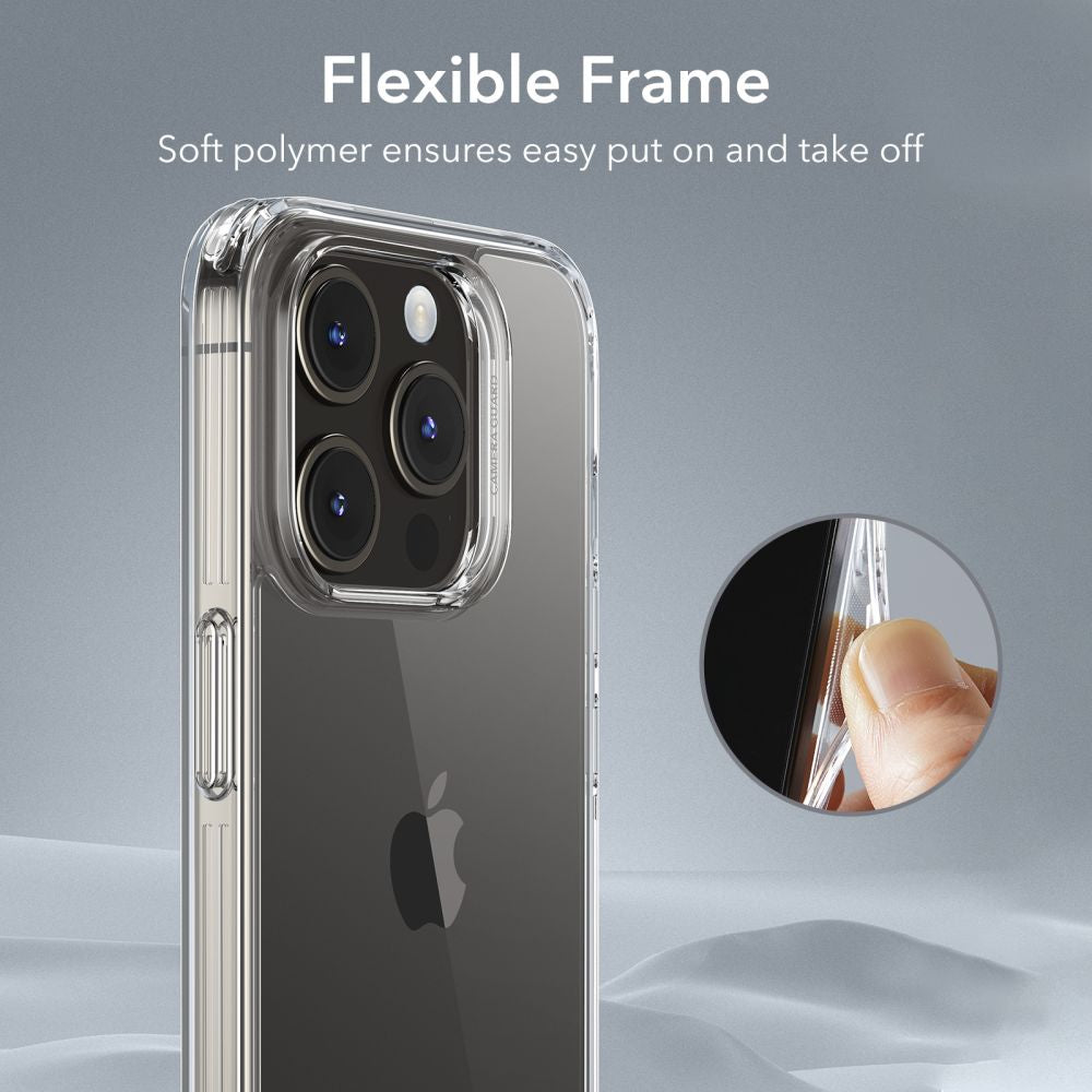 Capa para Apple iPhone 15 Pro, ESR, Ice Shield, Transparente
