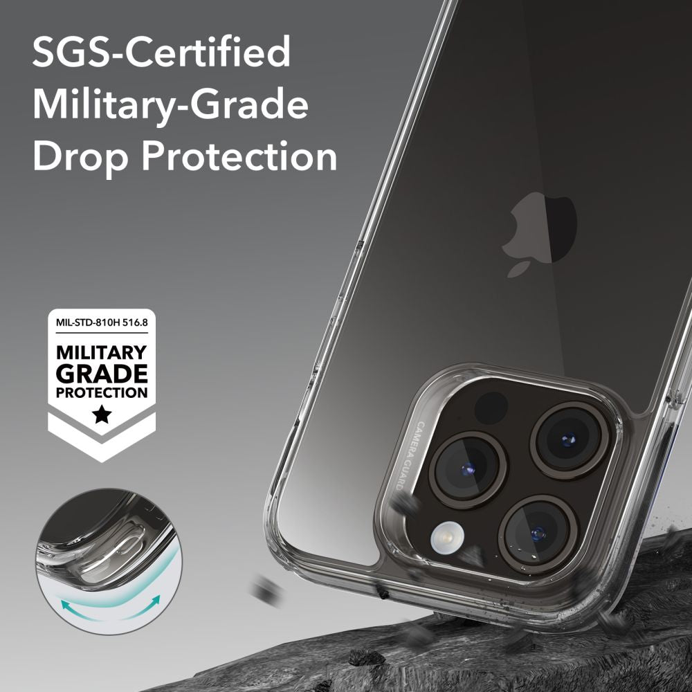Capa para Apple iPhone 15 Pro, ESR, Ice Shield, Transparente