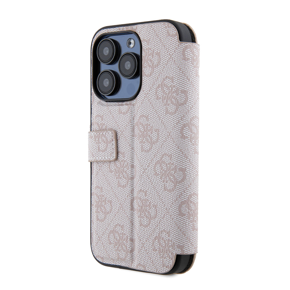 Capa para Apple iPhone 15 Pro, Guess, 4G Book, Rosa