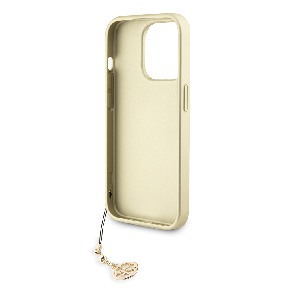 Capa para Apple iPhone 15 Pro, Guess, 4G Charm, Cinza