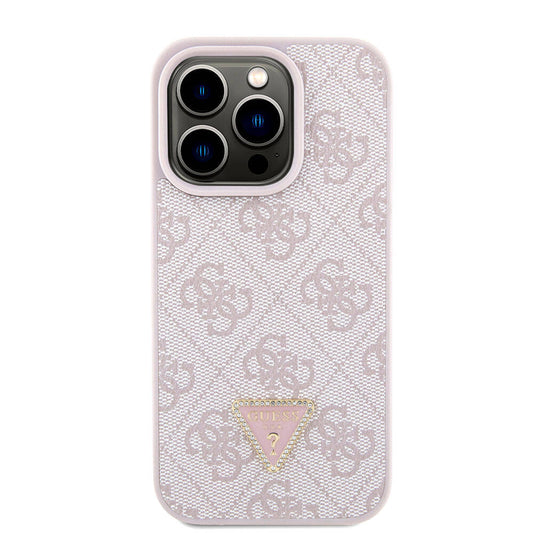 Capa para Apple iPhone 15 Pro, Guess, Crossbody 4G Metal Logo, Rosa
