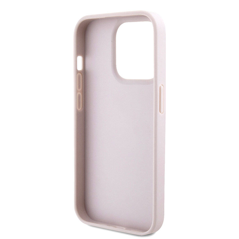 Capa para Apple iPhone 15 Pro, Guess, Crossbody 4G Metal Logo, Rosa