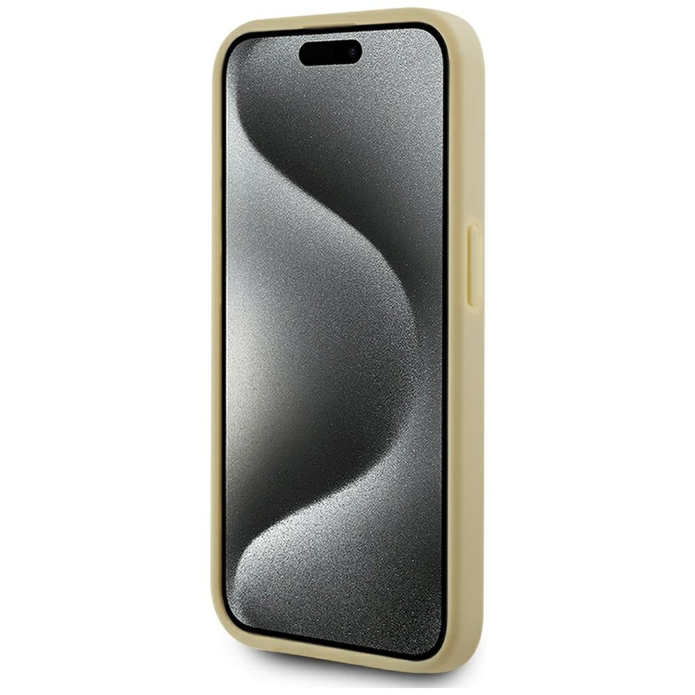 Capa para Apple iPhone 15 Pro, Karl Lagerfeld, Metal Signature, Dourada