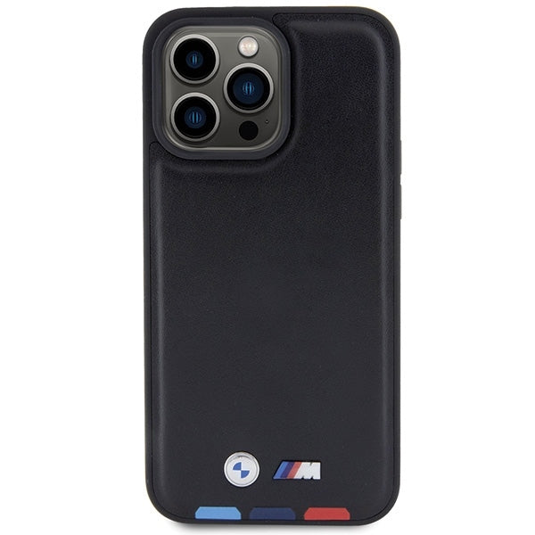 Capa para Apple iPhone 15 Pro Max, BMW, Stamp Tricolor, Preta