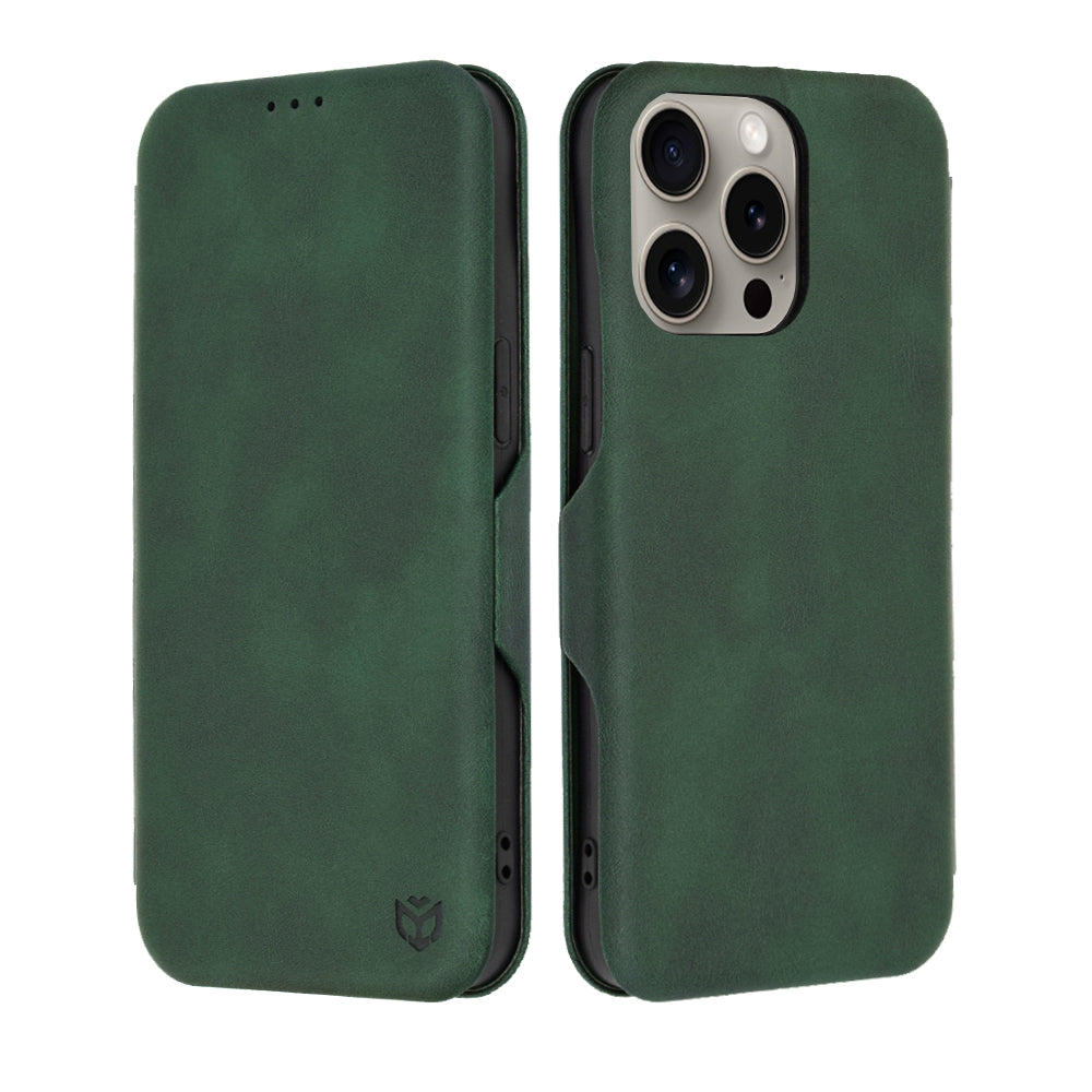 Capa para Apple iPhone 15 Pro Max, Techsuit, Safe Wallet Plus, Verde