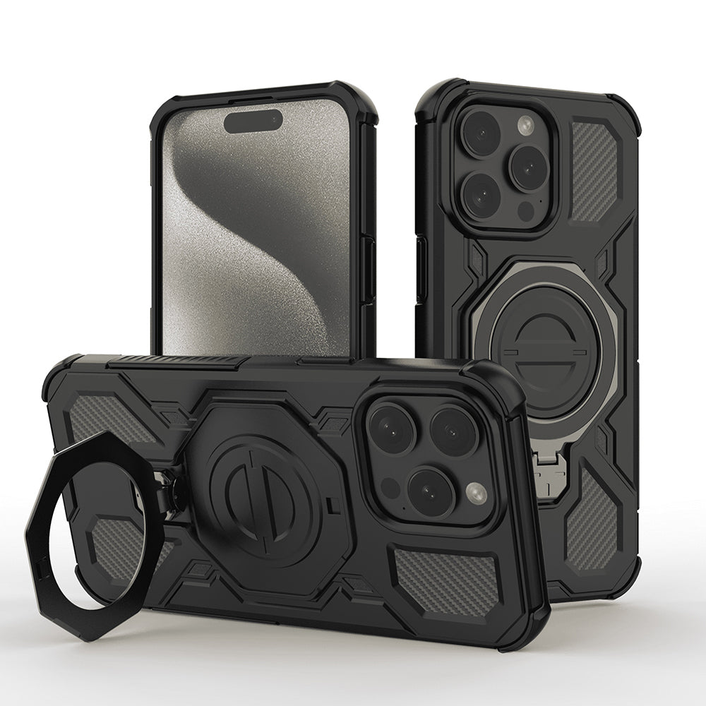 Capa para Apple iPhone 15 Pro, Techsuit, Carbon Shield Pro, Preta