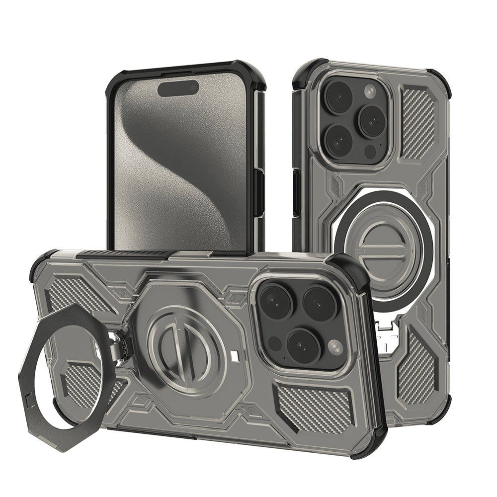 Capa para Apple iPhone 15 Pro, Techsuit, Carbon Shield Pro, Fumado