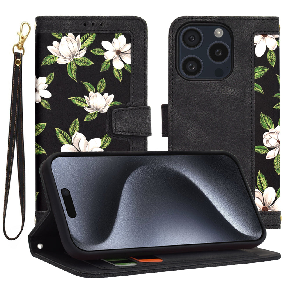 Capa para Apple iPhone 15 Pro, Techsuit, FlipCraft, Preta