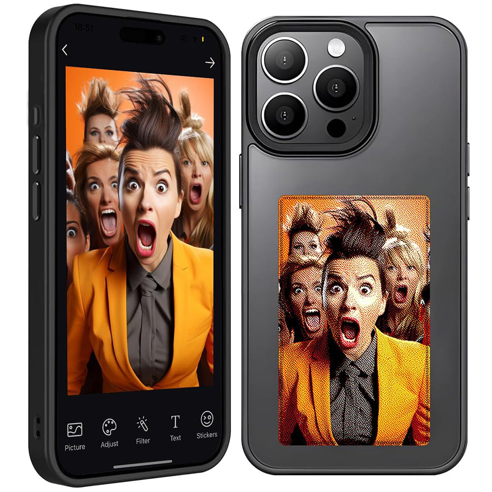 Capa para Apple iPhone 15 Pro, Techsuit, SmartScreen NFC, Preta