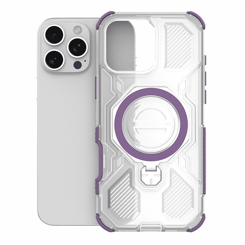 Capa para Apple iPhone 15, Techsuit, Carbon Shield Pro, Roxo