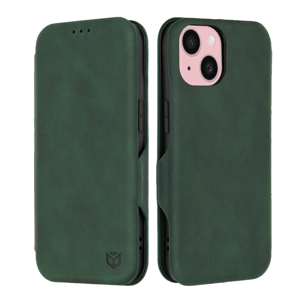 Capa para Apple iPhone 15, Techsuit, Safe Wallet Plus, Verde