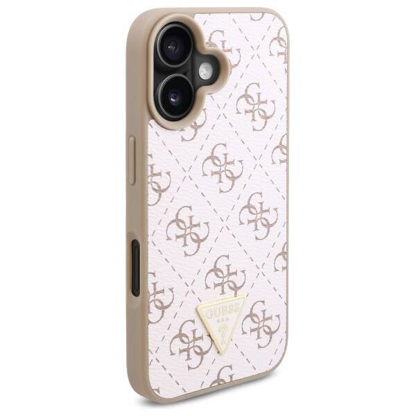 Capa para Apple iPhone 16, Guess, Logo Triângulo 4G, Branca