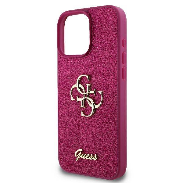 Capa para Apple iPhone 16, Guess, Fixed Glitter Big 4G, Roxo