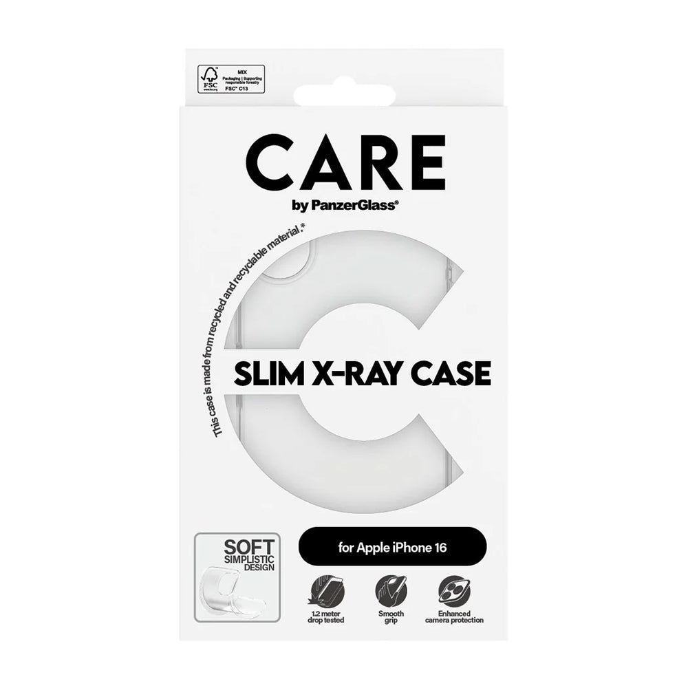 Capa para Apple iPhone 16, PanzerGlass, Care Fashionable, Transparente