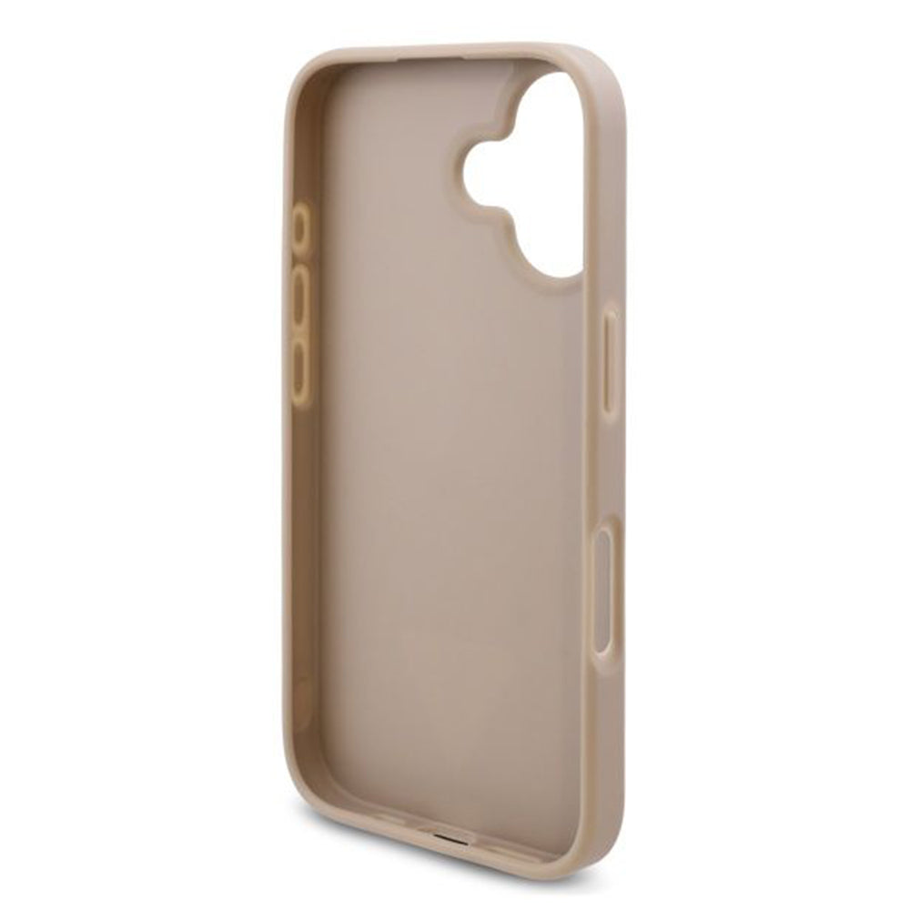 Capa para Apple iPhone 16 Plus, Guess, Logo Triângulo 4G, Branca
