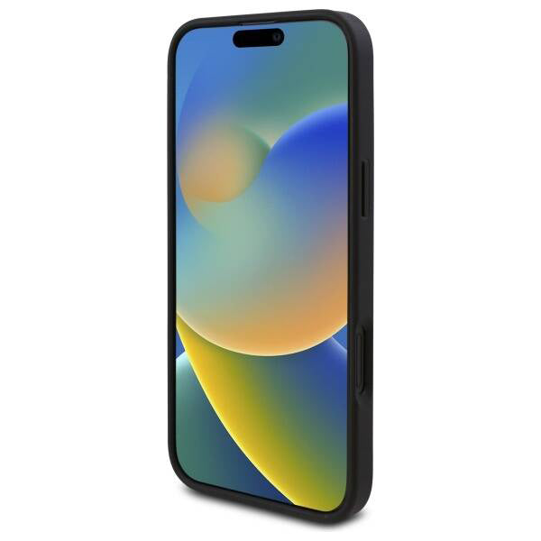 Case for Apple iPhone 16 Plus, Guess, 4G Triangle Logo, Black