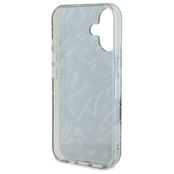 Capa para Apple iPhone 16 Plus, Karl Lagerfeld, Zebra com Alça de Cordão, Roxo