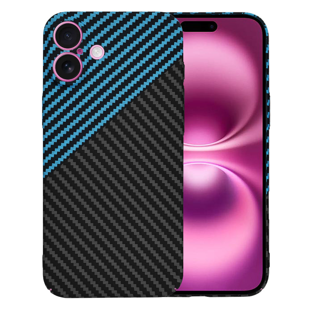 Capa para Apple iPhone 16 Plus, Techsuit, Carbonite FiberShell, Preto Azul