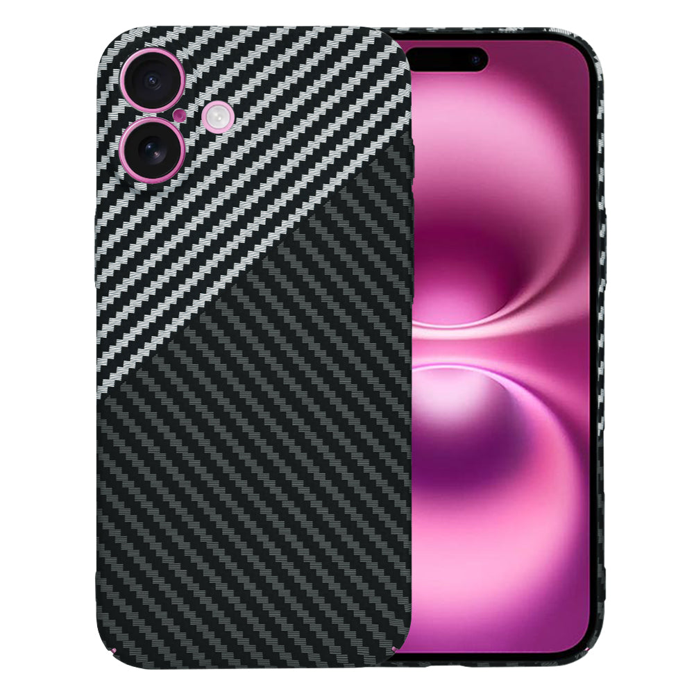 Capa para Apple iPhone 16 Plus, Techsuit, Carbonite FiberShell, Preto Cinzento